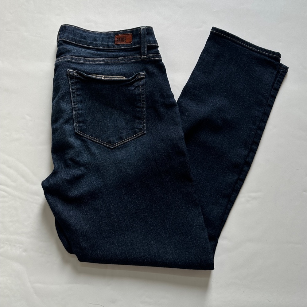 PAIGE Kylie Crop Denim Jeans Deep Purple